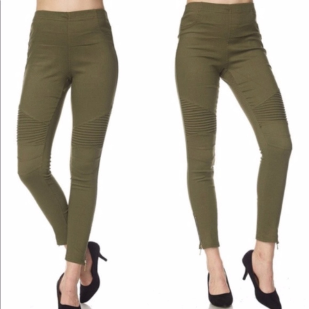 DEBBIE Moto pants with Ankle Zipper - Picture 2 of 2